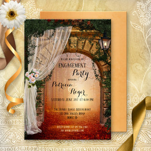 Romantic Enchanted Forest Engagement Party Invite