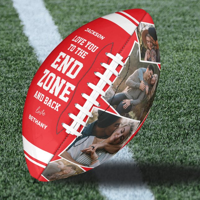 Romantic "End Zone and Back" 4 Photo Football (Creator Uploaded)