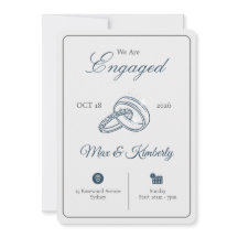 Romantic Engagement Invitations | Elegant & Modern