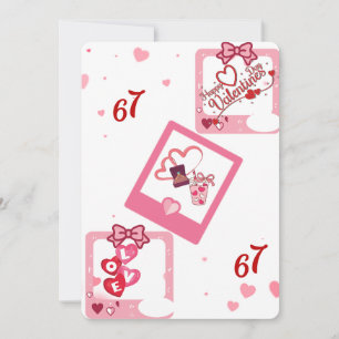Romantic Engagement Proposal Polaroid Happy Valent Holiday Card
