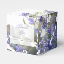 Romantic Eucalyptus & Lavender Wedding Favour Box