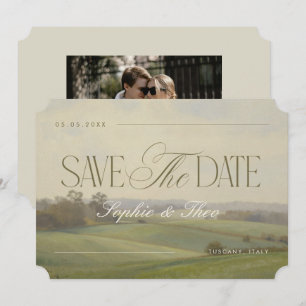 Romantic European Countryside Wedding Save The Date