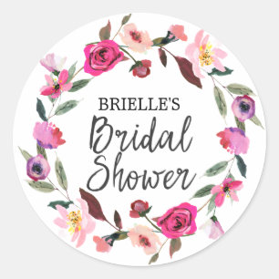 Romantic Fairytale Bridal Shower Favour Sticker