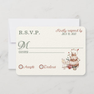 Romantic Fall RSVP cards