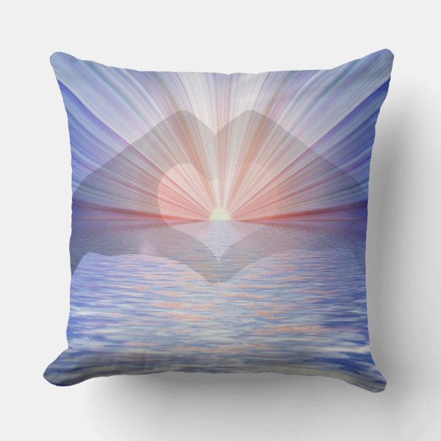 Romantic Fantasy Love Silhouette Cushion (Front)