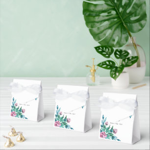 Romantic Feminine Floral 40th Birthday Favour Box