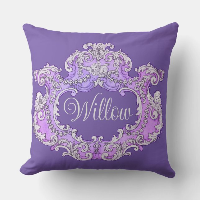 Romantic,Feminine,Personalised  Cushion (Front)