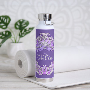Romantic,Feminine,Personalised Water Bottle