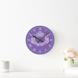 Romantic,Feminine,Personalized  Round Clock