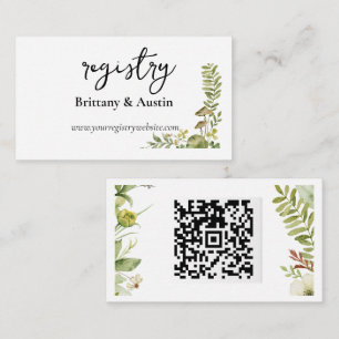 Romantic Field Flower Wedding Enclosure Card