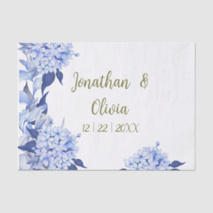 Romantic Field purple Flowers Tissue Paper