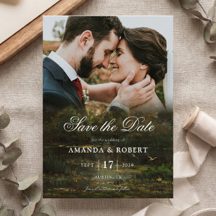 Romantic Fine Art Photo Wedding Save The Date