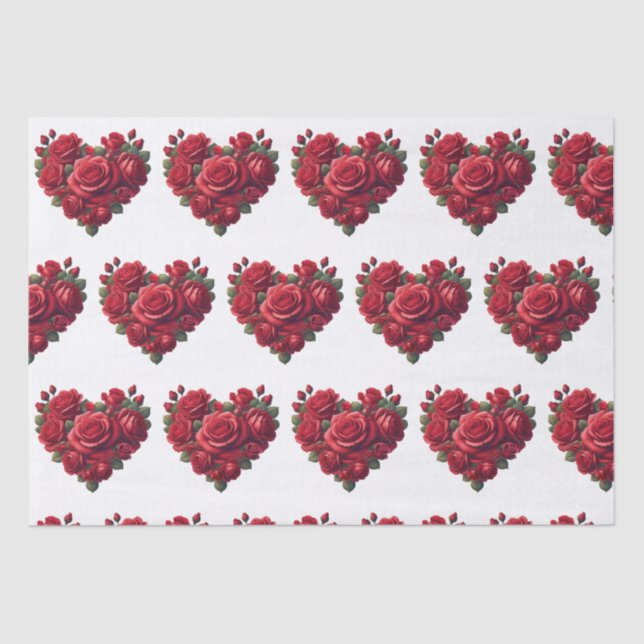 Romantic Floral Art Tissue Paper (Front)