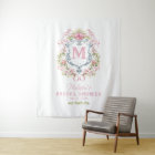 Romantic Floral Crest Monogram | Bridal Welcome