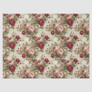 Romantic Floral Design Tissue Paper