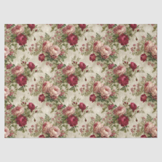 Romantic Floral Design Tissue Paper
