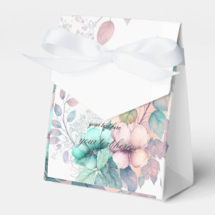 romantic floral favour box