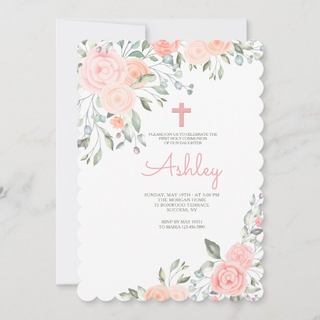 Romantic Floral Invitation (Front)
