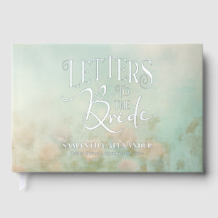 Romantic Floral Letter To The Bride Elegant Modern Guest Book