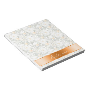 Romantic Floral Oranges Sicily Italian Notepad