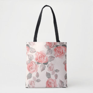 Romantic floral pattern 8 tote bag