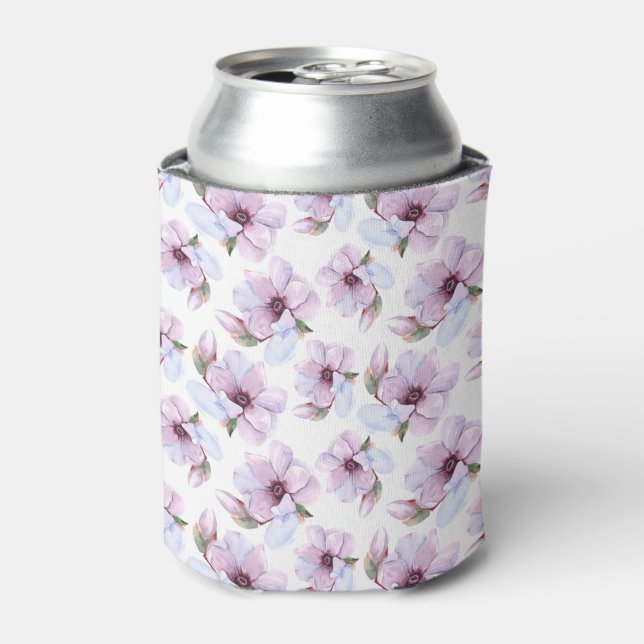 Romantic Floral Pattern Can Cooler (Can Front)