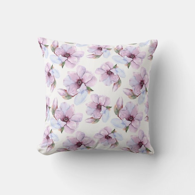 Romantic Floral Pattern Cushion (Front)