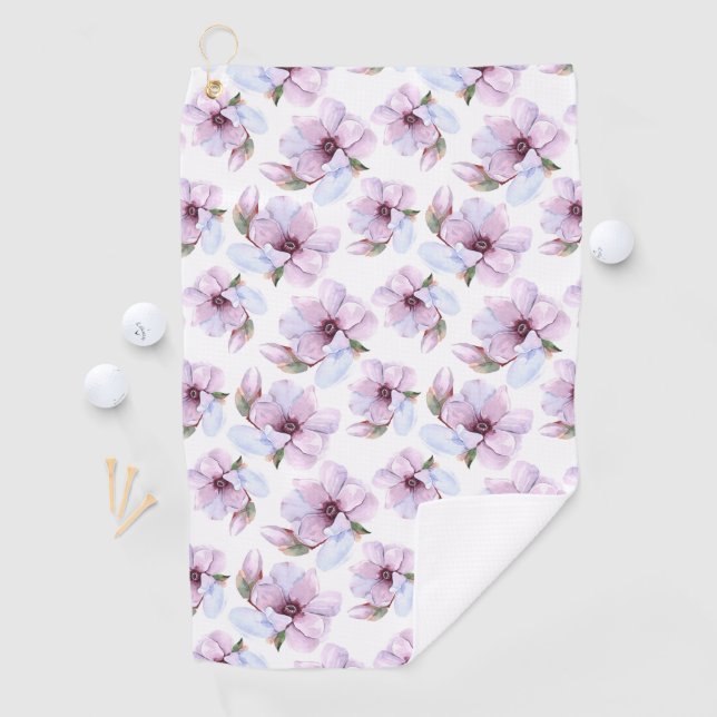 Romantic Floral Pattern Golf Towel (InSitu)