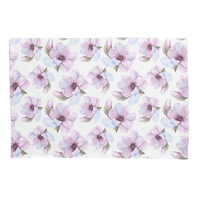 Romantic Floral Pattern Pillowcase (Front-Left)