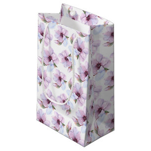 Romantic Floral Pattern Small Gift Bag