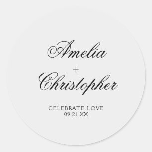 Romantic Floral Wedding Collection Sticker
