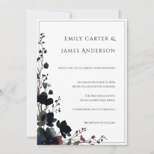 Romantic Floral Wedding Soft Elegant Invitation