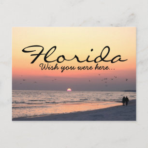 Romantic Florida sunset - Wish you were here Postcard