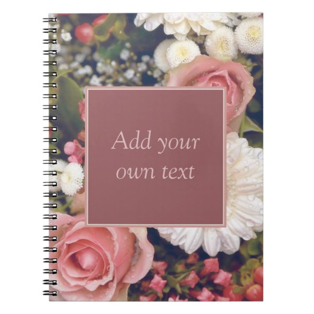 Romantic Flower Bouquet Notebook (Front)