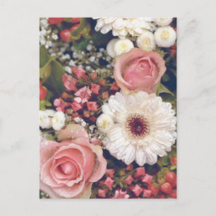 Romantic Flower Bouquet Postcard