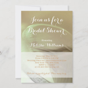 Romantic Flower Detail - Bridal Shower Invitation