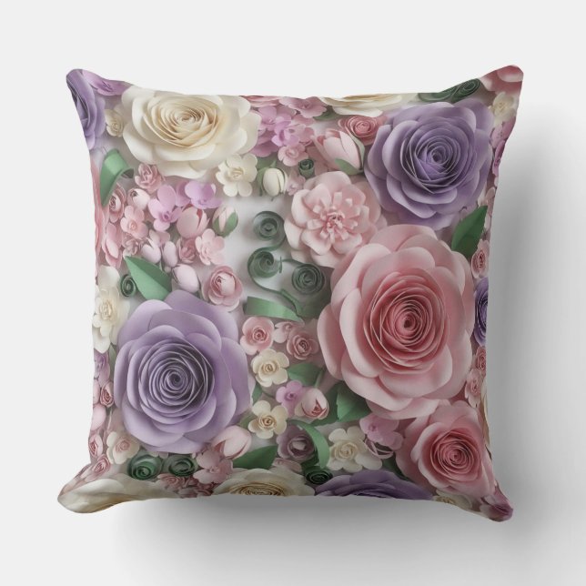 Romantic flower Pilow Cushion (Front)