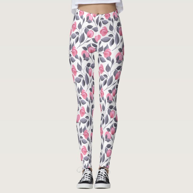 Romantic flowers 1 leggings (Front)