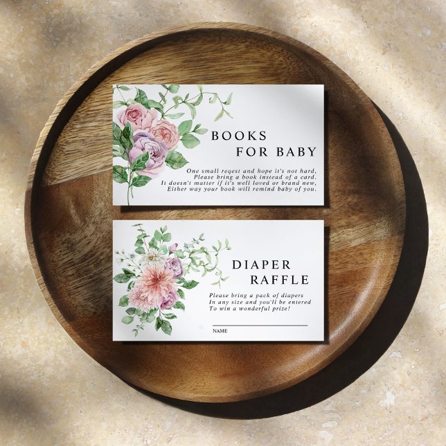Romantic Flowers Book for Baby Enclosure Card (Creator Uploaded)