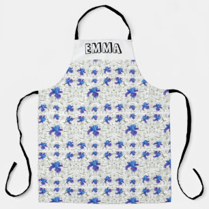 Romantic flowers in English cottage garden Apron