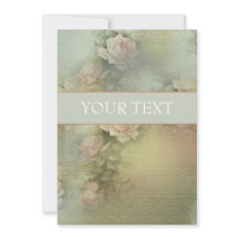 Romantic Flowers - Invitation Card