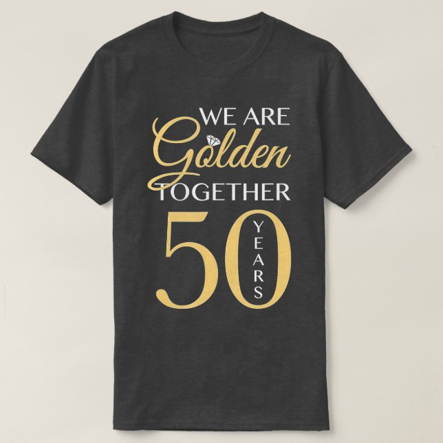 Romantic  For Couples - 50th Wedding Anniversary  T-Shirt (Design Front)