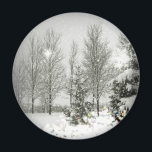 Romantic Forest Christmas trees Winter Wedding Magnet<br><div class="desc">Romantic Forest Christmas trees Winter Wedding invitations,  Christmas wedding invitations,  winter wedding save the date,  winter wedding favours.</div>
