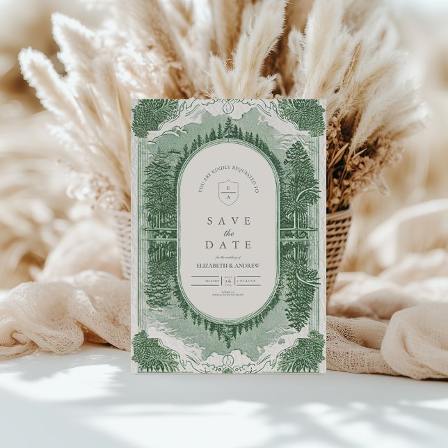 Romantic Forest Scene Save The Date (Creator Uploaded)