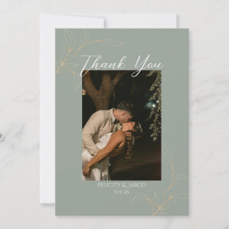 Romantic Forest Thank You Card