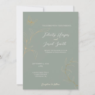 Romantic Forest Wedding Invitation