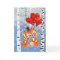 Romantic fox snow red heart balloon woodland
