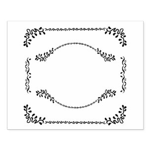 Romantic Frame Rubber Stamp