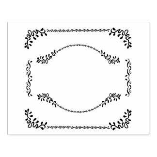 Romantic Frame Rubber Stamp