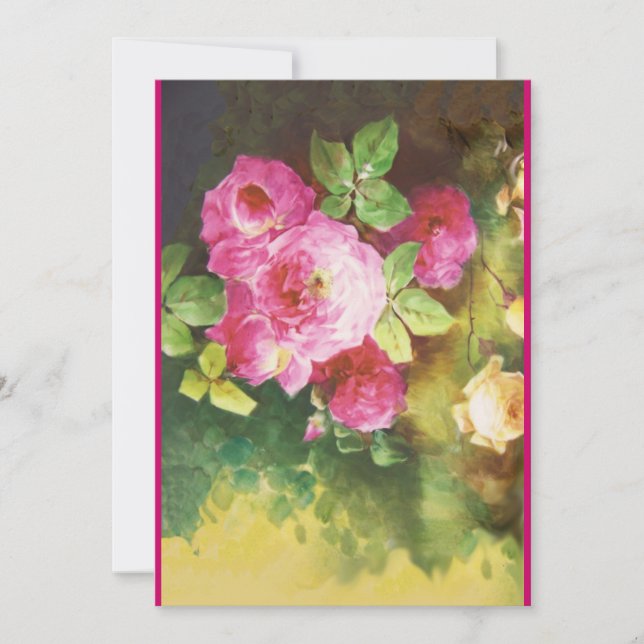 Romantic French Couple Bridal Shower Invite (Front)